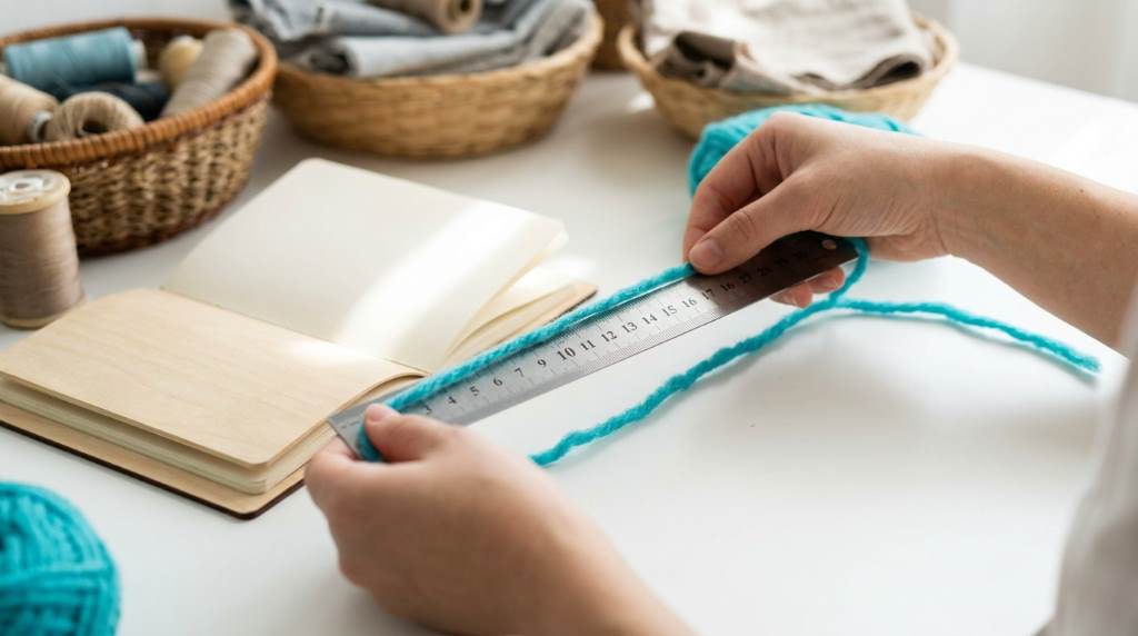 Artisan calculating labor and material costs for crafts