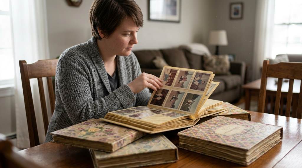Backing up scanned family photographs to cloud storage