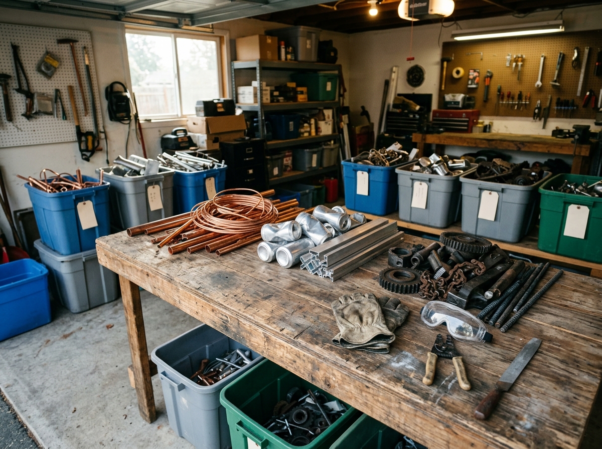 How to Turn Scrap Metal Into Cash: Sorting, Cleaning, and Prepping It at Home